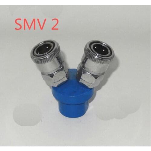 Free Shipping 1Pcs C-type quick connector multi-pipe gas row SMV 2 insert binary / air distributor pipe joints Interface 1/4