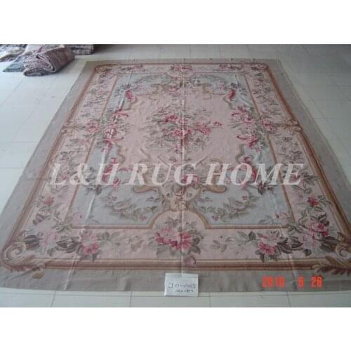 Free shipping 12'x18.2' French aubusson carpets European abusson hand weave carpets for home deocation