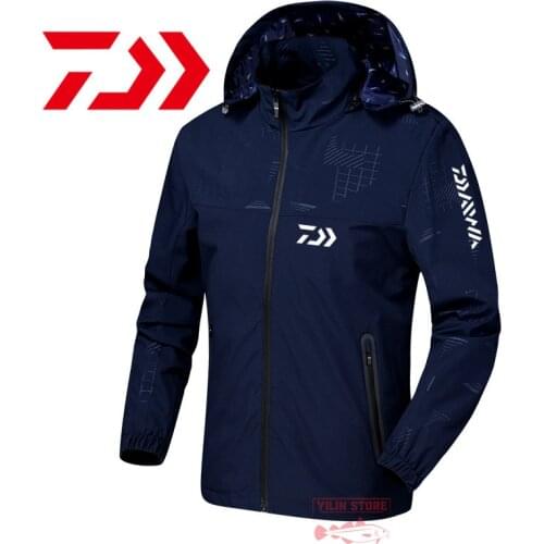 Daiwa Fishing Clothes Men Breathable Fishing Jacket Quick Dry Coat Camouflage Spring Clothing Outdoor Waterproof Fishing Shirt