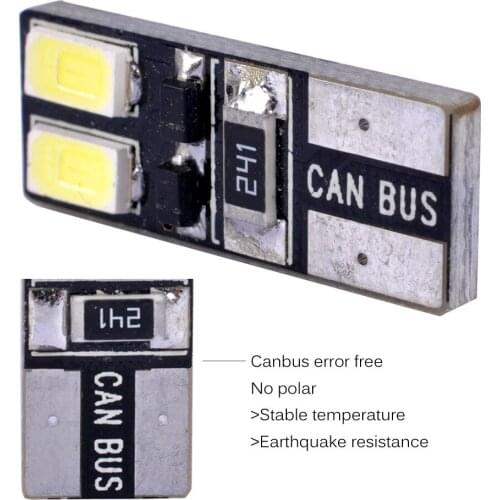 Car LED Light Decoding T10 Side Lamp T10 5630 4smd License Plate Lamp W5w5730 Small Lamp Led Lights for Car Clearance Sale Items