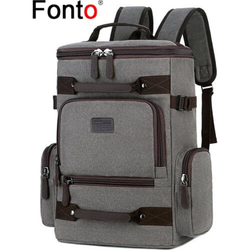 Retro Canvas Backpack Outdoor Large Capacity Travel Hiking Shoulder Bag Mountaineering Computer Bag Women Mens Bags