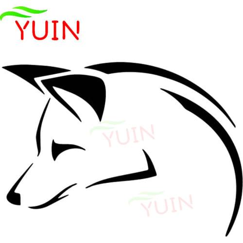Fox Head Creative Minimalist Art Car Decals Fashion Decoration Personalized PVC Waterproof Stickers Can Be Customized Colors