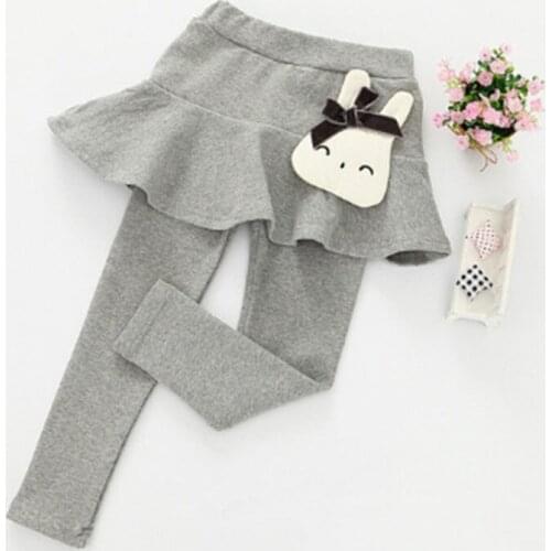 2021 spring and autumn new cotton girls tights, lace princess culottes, spring and autumn childrens slim culottes