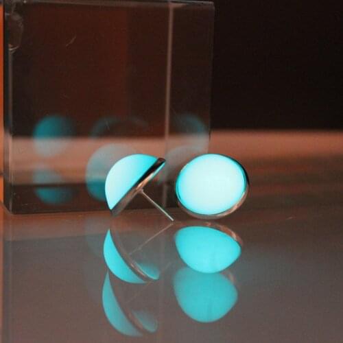 New Luminous bead Earrings Glow in The Dark Gift For Women earring Jewelry moon Hemispherical beads