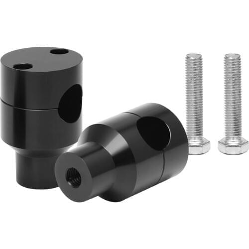 One Pair Aluminum Universal Motorcycle 25mm 1" Handlebar Risers Clamp For Harley Sportster XL 883 Iron 1200 Suzuki Yamaha Honda