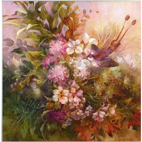 Oneroom Dmc Cross stitch series Home decoration 14/16/18/28 Diy Needlework kits embroidery Cross stitch kit Flowers 4