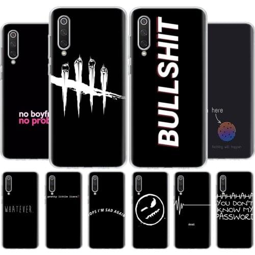 Simple Funny I am thinking Phone Case For Xiaomi MI 8 9 10 5X 6X A1 A2 A3 CC9E 9T NOTE10 Pro Lite Cover Coque soft Silicone TPU