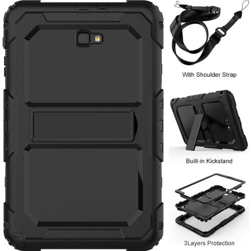 Shockproof Kids Case for Samsung Galaxy Tab A 10.1 2016 T580 T585 SM-T580 SM-T585 Silicone Rubber Armor Cases Cover