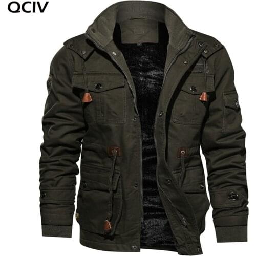 QCIV Men's Parkas With A Hood