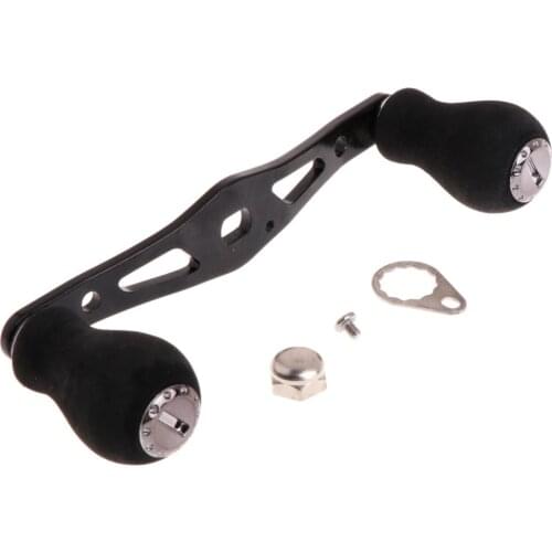 Fishing Handle Reel Double Knob Replacement Baitcasting Accessory Aluminum Alloy