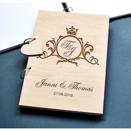 Personalized Guest Book, Guest Book Ideas Wedding Keepsake Gift Rustic Wedding Guest Book, Initial Wedding Guestbook, Custom Gue