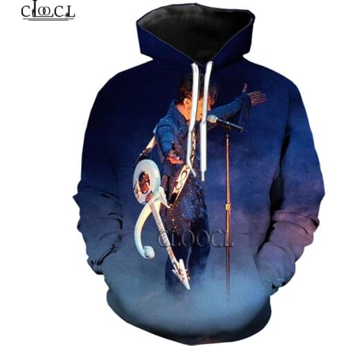 HX Singer Prince Rogers Nelson 3D Print Men Women Fashion Tracksuit Hoodie Unisex Harajuku Hip Hop Style Tops Drop Shipping