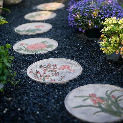 Outdoor Garden Stepping Stone Stepping Stone Landscape Villa Garden Courtyard Kindergarten Decoration Lawn Paving Stepping Stone
