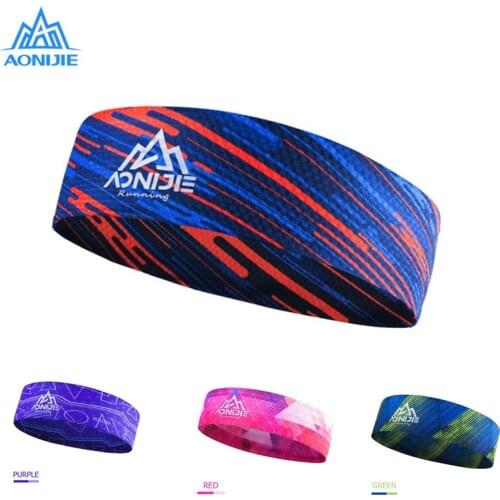 AONIJIE Breathable Sports Headband Sweatband Hair Band Tie For Workout Yoga Gym Fitness Running Cycling Unisex Wide E4903