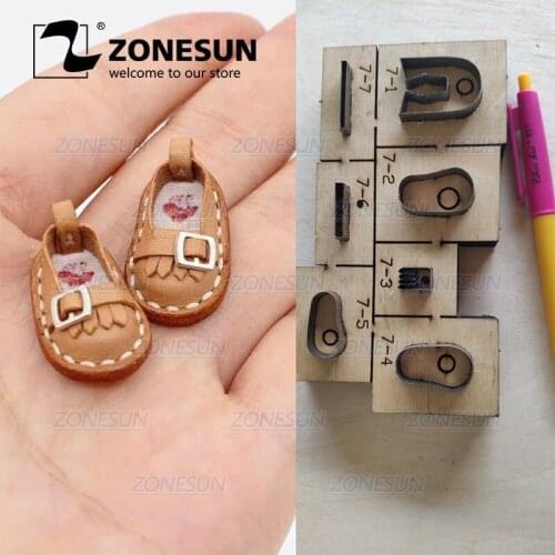 ZONESUN Custom Leather Clicker Die For Handmade Shoes Key Ring DIY Key Chain Hang Decoration Steel Rule Die Cutting Mould