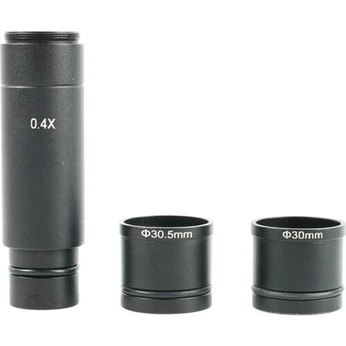 0.5X Upgrade 0.4X C Mount Adapter Lens 23.2mm Reduction Electronic Eyepiece For Biological Microscope Video Microscope Camera