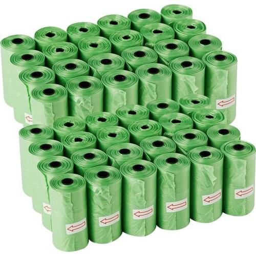 100% Compostable Dog Poop Bags Earth Friendly Vegetable-Based Waste Bags Refill Rolls for Dispenser