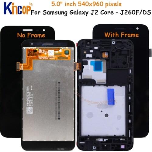 100% Tested For Samsung Galaxy J2 Core J260 LCD Display Screen Touch Screen Digitizer Assembly Replace For samsung J260 lcd