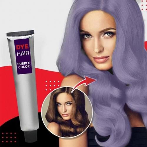 50% Hot Sale Fashion Unisex Long Lasting Fast Dyeing Fixing Gray Color Granny Hair Dye Cream