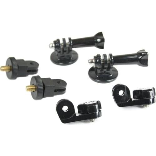 6 pc Screw & Tripod Adapter Set for Phone Mount, Sony, Canon, or GoPro. 2 Styles