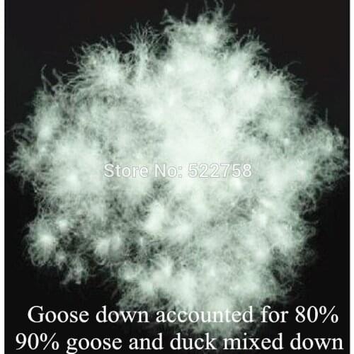Free shipping 90% white goose & duck mixed down/ goose accounted for 80% /fill power 780/comforter and jacket filler/ 1 lb price