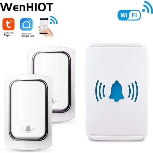 Tuya Smart Home WiFi Wireless Doorbell No battery required Outdoor wireless chimes Smart life App Security Alarm System Doorbell