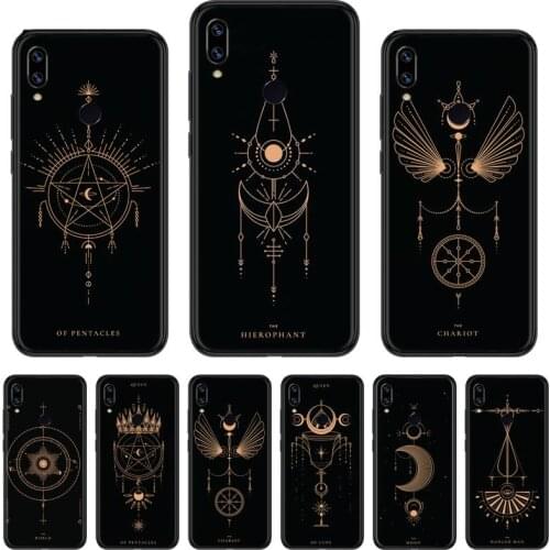Phone Case For Xiaomi Redmi 7 8 9t a3 9se k20 mi8 max3 lite 9 note 9s 10 pro Tarot Cards Tattoo