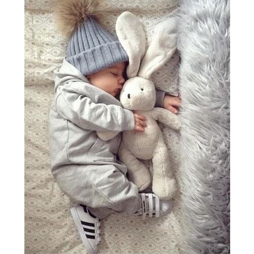 Baby Warm Winter Knit Beanie Fur Pom Hat Crochet Ski Cap