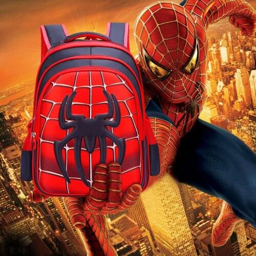 Disney 3D Spiderman School Backpack For Boys Waterproof Boy Backpack 3-14 Years old Children Study School Backpack for Big Boys
