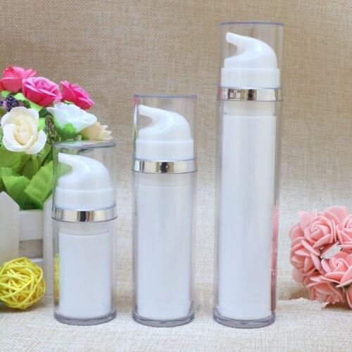 15ML 30ML 50ML Travel Refillable AS Cosmetic Airless Bottles Plastic Treatment Pump Lotion Containers F20172270