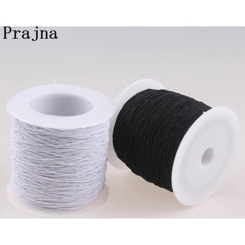 Elastic Threads For Sewing Cord Beading Stretch Thread Industry Fabric Supplier Accessory White Black Elastic Thread