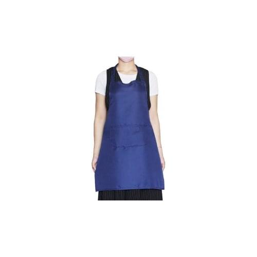 Apron cotton linen adult anti-fouling stripes fashion simple English style big pocket kitchen oil coat coat