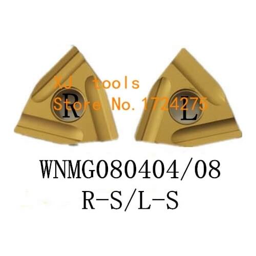 HOT SELL Cutting Tool 10PCS WNMG080404 / WNMG080408 R-S/L-S yellow tungsten carbide turning insert ,Carbide Blade TURNING TOOL
