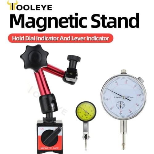 Magnetic Stand For Dial Indicator Measuring Probes Dial Gauge Universal Magnetic Base Holder Stands Distance Measurement Tools