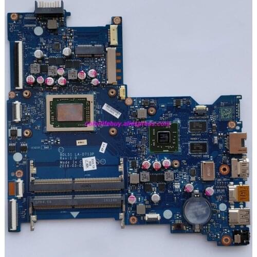 Genuine 854960-601 854960-001 BDL51 LA-D713P w R7M1-70/2GB GPU A10-9600P CPU Laptop Motherboard for HP 15-BA Series NoteBook PC