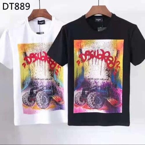 2021 New Summer street women/menT-shirt casual short-sleeved mens T-shirt fashion cotton DT889