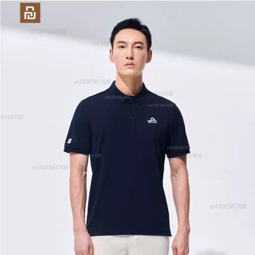 New Youpin Business Mens Lapel Polo Shirt Comfortable Anti-wrinkle Mens Short Sleeve xiaomiT Sleeve