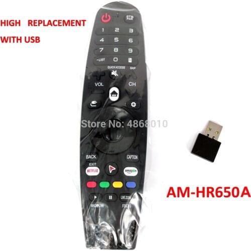 New Remote w/ USB AM-HR600/650 AM-HR650A AM-HR18BA AM-HR19BA For LG Magic Remote AN-MR600 AN-MR650 AN-MR650A AN-MR18BA AN-MR19B