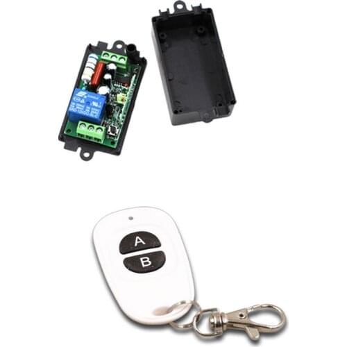 Simple Design 110V 220V 1CH RF Wireless Remote Control Switch System Transmitter and Receiver 315/433MHZ
