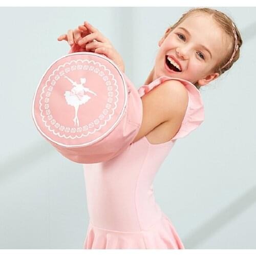 Pink Ballet Dance Bags, Girls Sports Dance Cross Body Bag, Kids Backpack, Girls Shoulder Bag, Handbags for Clothes Shoes Dress