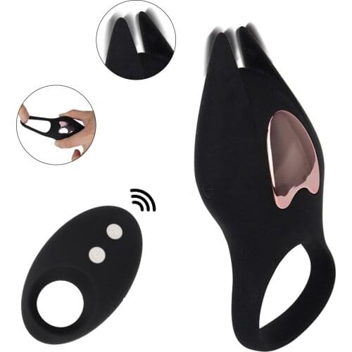 Sex Toys for Men Penis Cock Ring Vibrator Delay Ejaculation Clitoris Stimulate 10 Frequency Wireless Remote Control