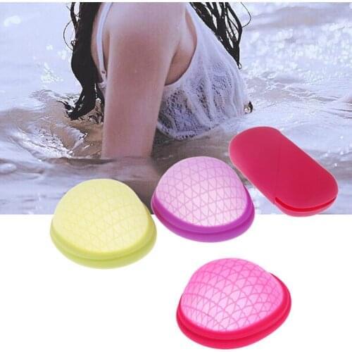 Silicone Menstrual Cup Disc Flat-fit Design Extra-Thin Sterilizing Silicone Menstrual Disk Tampon Pad Alternative Menstrual Cup
