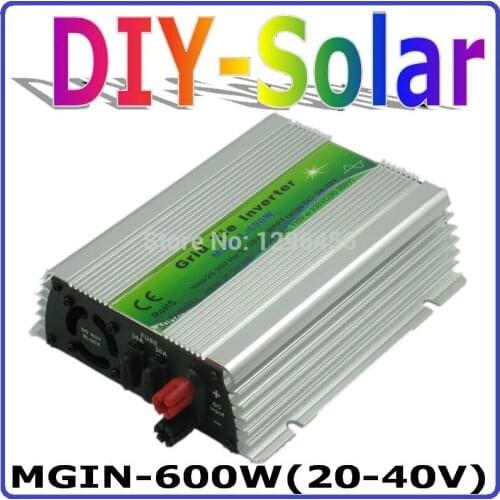 Solar system 600W Grid Tie Inverter 600W On Grid Inverter, Solar Power Inverter Input DC20V~40V Output AC90V~260V Full Voltage