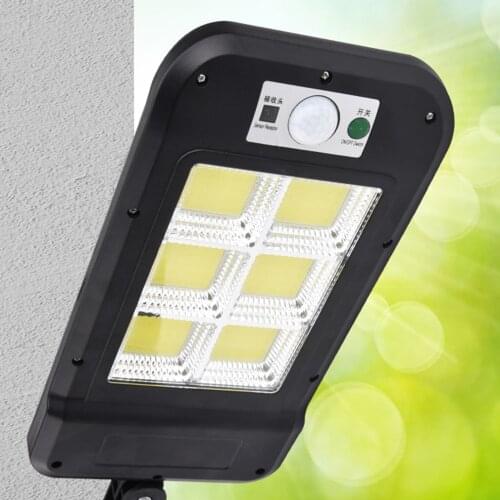 Led Wall Light With PIR Motion Detector Waterproof Human Body Induction + Light Control + Remote Control Outdoor Light COB*6