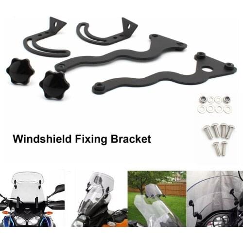 Universal Motorcycle Windshield Bracket For R1200GS R1250GS ADV Support Fixing Rack Holder Windscreen Adjuster Accessories