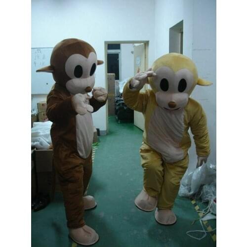 Monkey Mascot Costume Cotton Comfortable Fursuit Cosplay Party Game Rave Halloween Adult Roleplay Costume