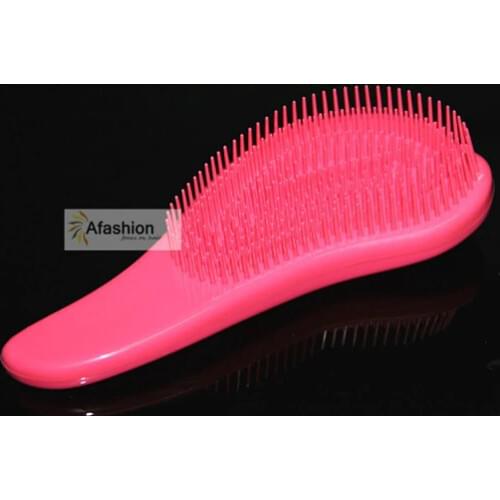 1pc pink Detangling brush brazilian extension human hair wig tangle Brushes Comb styling tools