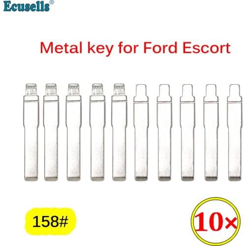 10Pcs/Lot Flip Blank Key Blade Uncut 158# for Ford Escort Flip KD Car Key Blade NO.158