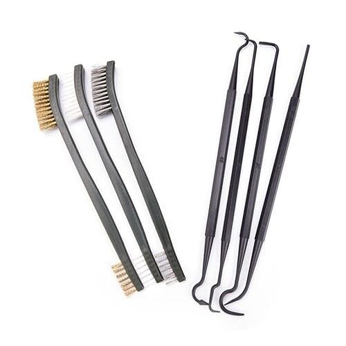 3Pcs/Set 17Cm Steel Wire Brush Nylon Brass Wire Brush Suitable For Cleaning Tools Dust Drill Brush Grinder