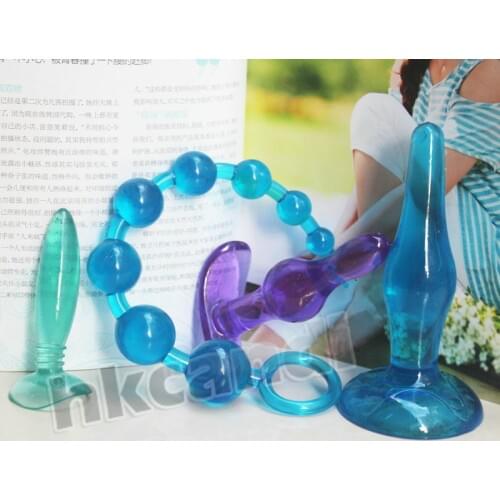 4pcs beads Butt Plug sex toy for women cheap unisex anchor backyard g spot Stimulating Anal plug adult products masturbator